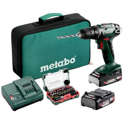 Metabo 602207930 Accu-schroefboormachine 18 V 2 Ah LiHD Brushless, Incl. koffer, Zonder accu, Zonder lader
