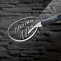 Sigel SI-GL169 Glasmagneetbord Artverum 480x480x15mm Leisteen - thumbnail