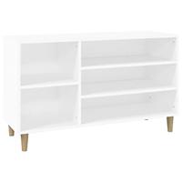VidaXL Schoenenkast 102x36x60 cm bewerkt hout wit - thumbnail