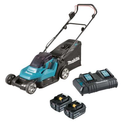 Makita DLM432CT2 Accu Grasmaaier 43cm 2x18V 5.0Ah - thumbnail