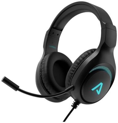 Lamax Heroes Guard1 Over Ear headset Kabel Stereo Zwart Headset, Volumeregeling, Microfoon uitschakelbaar (mute) Gamen