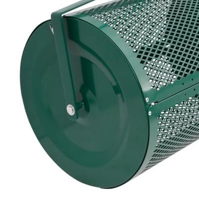 VidaXL Compoststrooier 75l ø40x60 cm staal groen