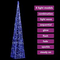 VidaXL Lichtkegel decoratief led 90 cm acryl blauw - thumbnail