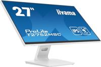 Iiyama ProLite T2752MSC-W1 Touchscreen monitor Energielabel: E (A - G) 68.6 cm (27 inch) 1920 x 1080 Pixel 16:9 5 ms HDMI, DisplayPort, Hoofdtelefoon (3.5 mm - thumbnail