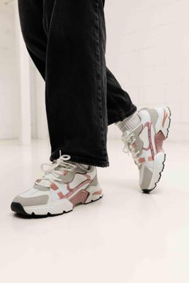 Guess Hoge Sneakers Dames Wit/Roze - Maat 37 - Kleur: WitRoze | Soccerfanshop