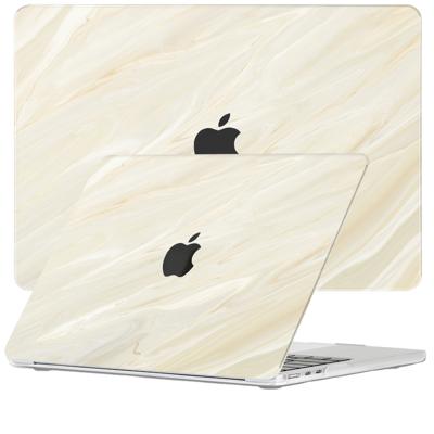 Lunso MacBook Air 13 inch (2022-2025) cover hoes - case - Creamy Vibes