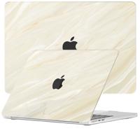 Lunso MacBook Air 13 inch (2022-2025) cover hoes - case - Creamy Vibes - thumbnail