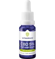 Vitakruid CBD Olie 5% full spectrum met MCT als drager - thumbnail