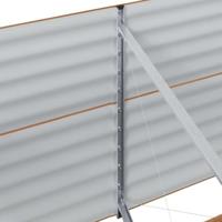 Verhoogde plantenbak Bruin 320 x 80 x 81 cm Staal - thumbnail