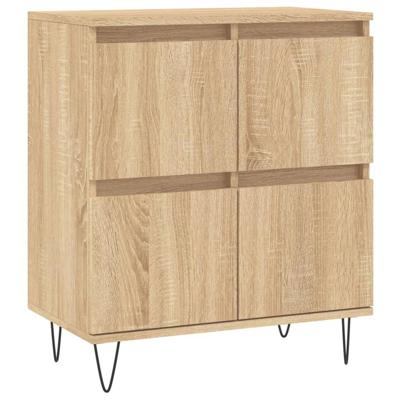 Dressoir 60x35x70 cm bewerkt hout sonoma eikenkleurig
