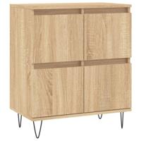 Dressoir 60x35x70 cm bewerkt hout sonoma eikenkleurig - thumbnail