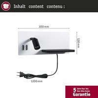 Paulmann Serra 71102 Wandlamp 5.5 W LED Wit (mat), Zwart (mat) - thumbnail