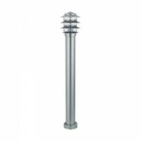 LED Tuinverlichting - Staande Buitenlamp - Kayo 4 - E27 Fitting - Rond - RVS - Philips - CorePro Lustre 827 P45 FR - 4W - Warm Wit 2700K - thumbnail