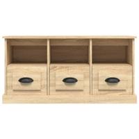 Tv-meubel 100x35x50 cm bewerkt hout sonoma eikenkleurig - thumbnail