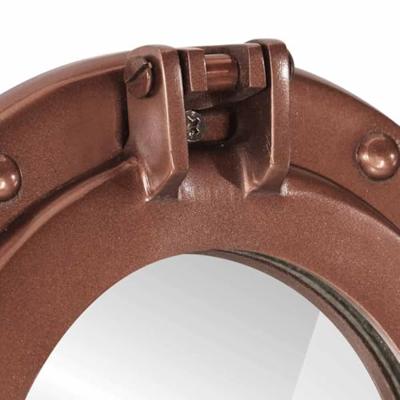 VidaXL Wandspiegel patrijspoort ø30 cm aluminium en glas