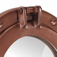 VidaXL Wandspiegel patrijspoort ø30 cm aluminium en glas - thumbnail