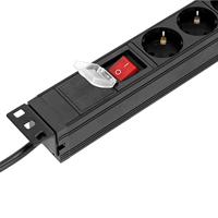 Adam Hall 87471 X7 19 inch 7-weg stroomverdeler met schakelaar - thumbnail