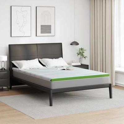 VidaXL Matrastopper wit en groen 160 x 200 cm jacquard stof VidaXL Matrastopper wit en groen 160 x 200 cm jacquard stof