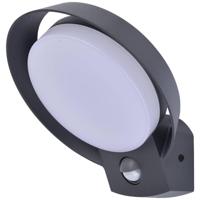 Buitenlamp met sensor 'Polo' voordeur verlichting downlighter Lutec 16 cm - thumbnail