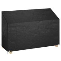 Tuinbankhoes met 8 oogjes 190x70x70/88 cm polyetheen - thumbnail
