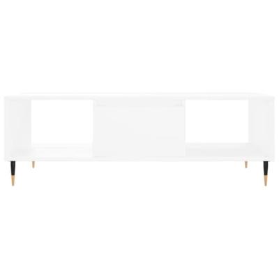 Salontafel 104x60x35 cm bewerkt hout wit