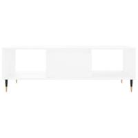 Salontafel 104x60x35 cm bewerkt hout wit - thumbnail