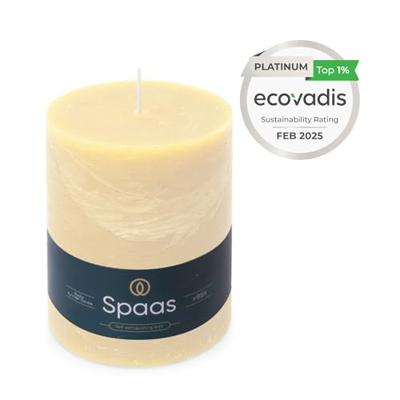 Kaars rustiek 100/130 mm ivoor Spaas - Spaas