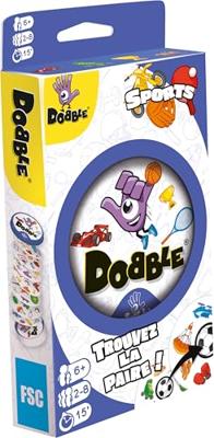 ZYGOMATIC Dobble Sportspel - Observatie- en reflexspel - Voor familie en vrienden - Vanaf 6 jaar - 2 tot 8 spelers - Metalen doos