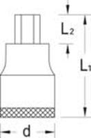 Gedore IN 30 L 5 1394347 Inbus Schroevendraaierdop 5 mm 3/8 (10 mm) - thumbnail