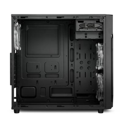 Sharkoon Sharkoon VG6-W RGB - Tower - ATX - Seitenteil mit Fenster (Acryl) Midi-tower PC-behuizing Zwart Sharkoon Sharkoon VG6-W RGB - Tower - ATX - Seitenteil mit Fenster (Acryl) Midi-tower PC-behuizing Zwart