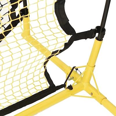 Voetbal reboundnet 183x85x120 cm polyester zwart en geel Voetbal reboundnet 183x85x120 cm polyester zwart en geel