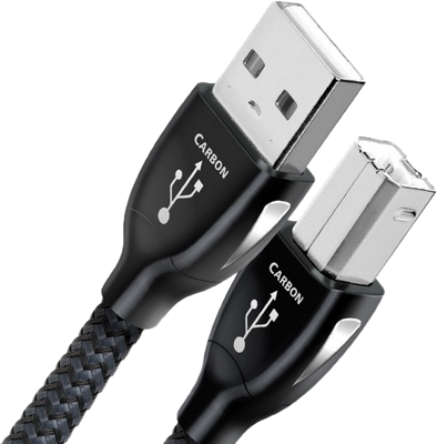 AudioQuest 0.75m Carbon USB A-B USB-kabel 0,75 m USB B Zwart