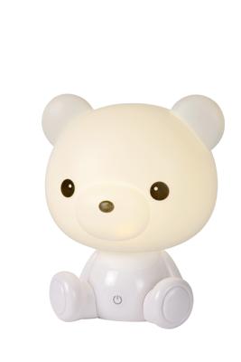 Lucide DODO BEAR - Nachtlamp Kinderkamer - LED 3 StepDim - 1x3W 4000K - Wit