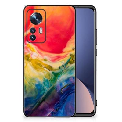 Kleurrijke Telefoonhoesje Xiaomi 12 | 12X Watercolor Dark