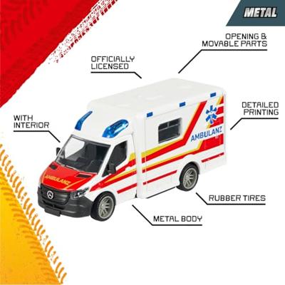 Majorette Mercedes Benz Sprinter Ambulance Kant-en-klaar model Hulpdienstvoertuig (model)