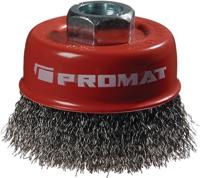 Promat/Tecwerk Potborstel | d. 60 mm draaddikte 0,3 mm | staal | 12500 min-¹ - 4000841160 - thumbnail