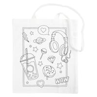 Creativ Company schoudertas met print - thumbnail