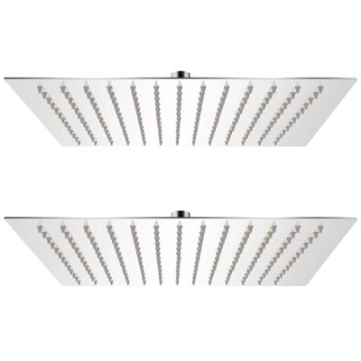 VidaXL Regendouchekop 2 st 30x30 cm roestvrij staal