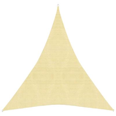 VidaXL Zonnezeil 160 g/m² 3x4x4 m hdpe beige