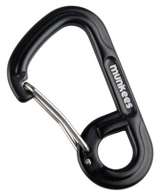 Munkees karabijnhaak 6-Shape 6 x 60 mm zwart