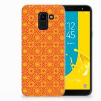Samsung Galaxy J6 2018 | TPU bumper | Batik Oranje - thumbnail