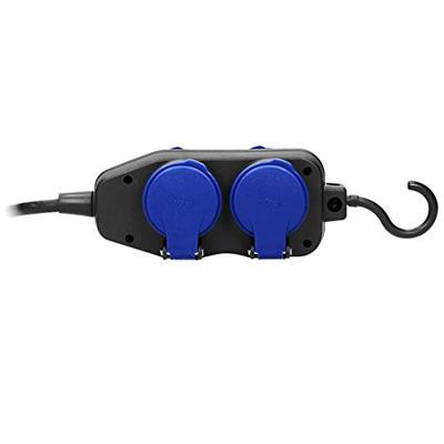 Orno Hangkoppeling zwart IP44 H05 3x1,5qmm 10m 4V met klep - 6871981