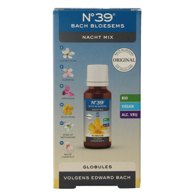 Bach Bloesem Globule parels nr. 39 nacht bio 20 Gram Bach Bloesem Globule parels nr. 39 nacht bio 20 Gram