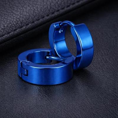 LGT Jewels Oorringen Edelstaal Blauw