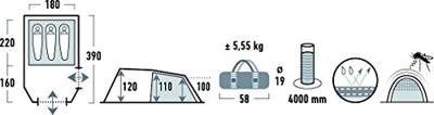 High Peak Atmos 3P tent
