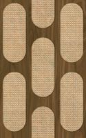 Novamur Leyla Behang met rotan en hout patroon - 81637 - thumbnail
