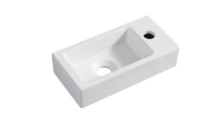 Wiesbaden Rhea mini fontein rechts 36,5 x 18 x 9 cm keramiek mat wit
