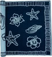 The One Towelling Strandhanddoek Hawaii 90 x 190cm Navy/Light Blue - thumbnail