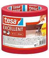 tesa EXCELLENT 56548-00000-00 Maskeertape Rood (l x b) 50 m x 30 mm 3 stuk(s) - thumbnail