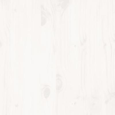 Bedframe zonder matras massief grenenhout wit 150x200 cm